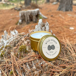 
                  
                    Amber & Lavender | Tin Candle
                  
                